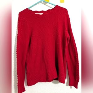 LOFT red sweater size M.